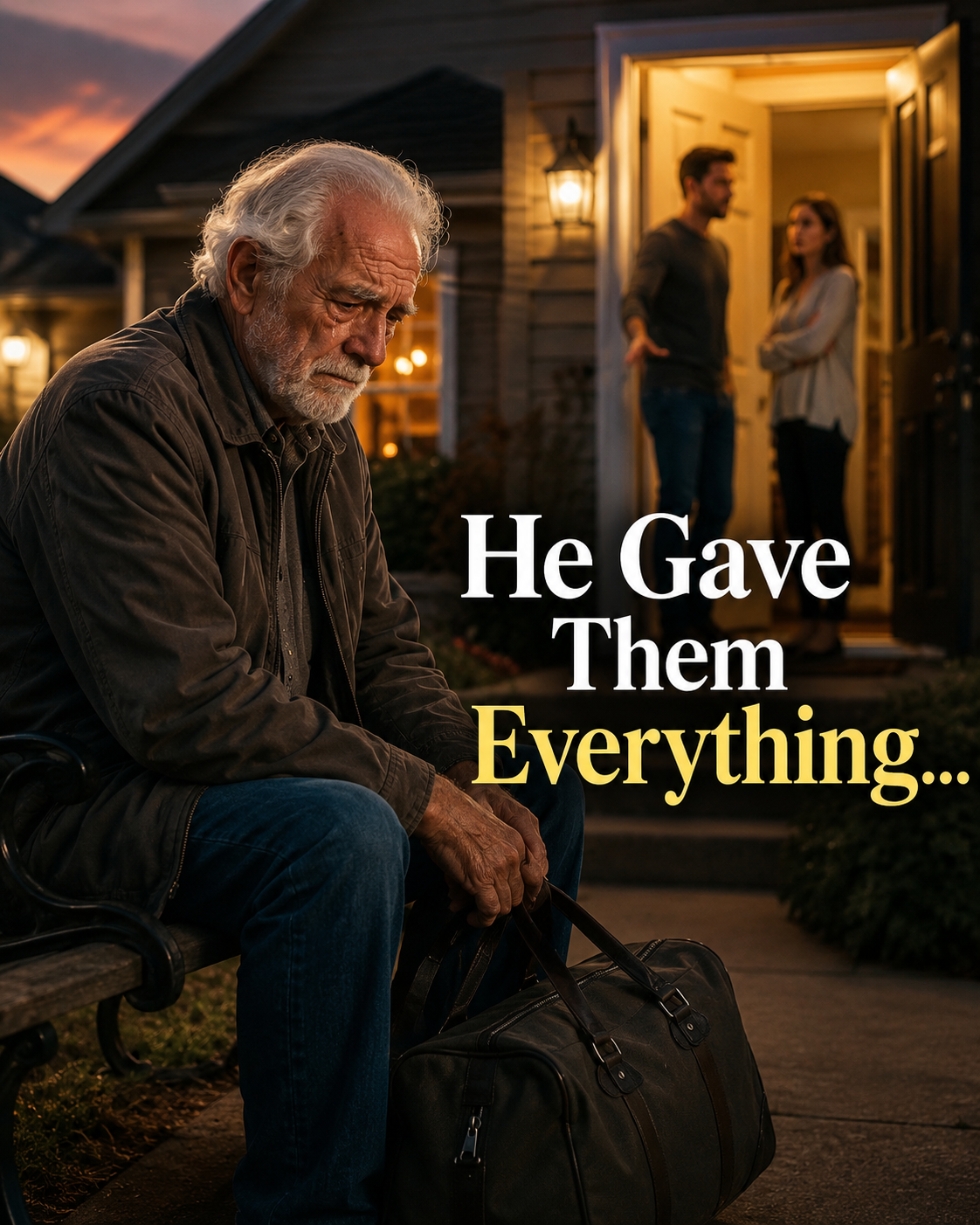 He Gave His Family Everything… Then They Left Him Outside With One Bag